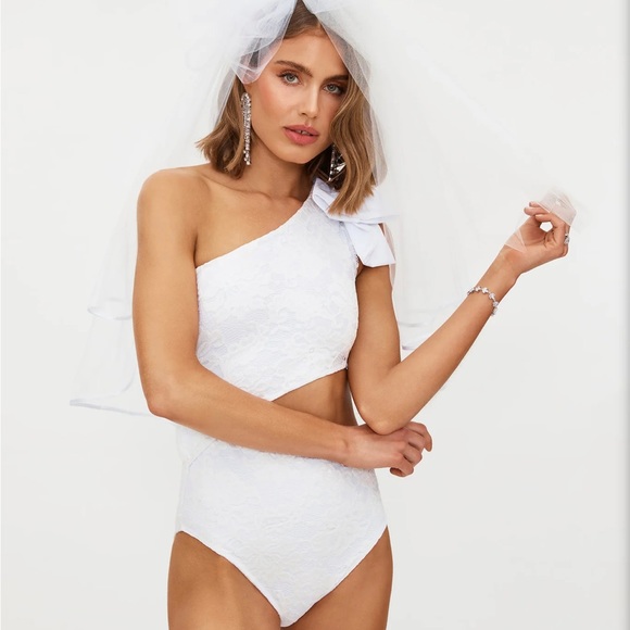 Beach Riot Other - Beach Riot Selena Lace Bridal One Piece Swimsuit